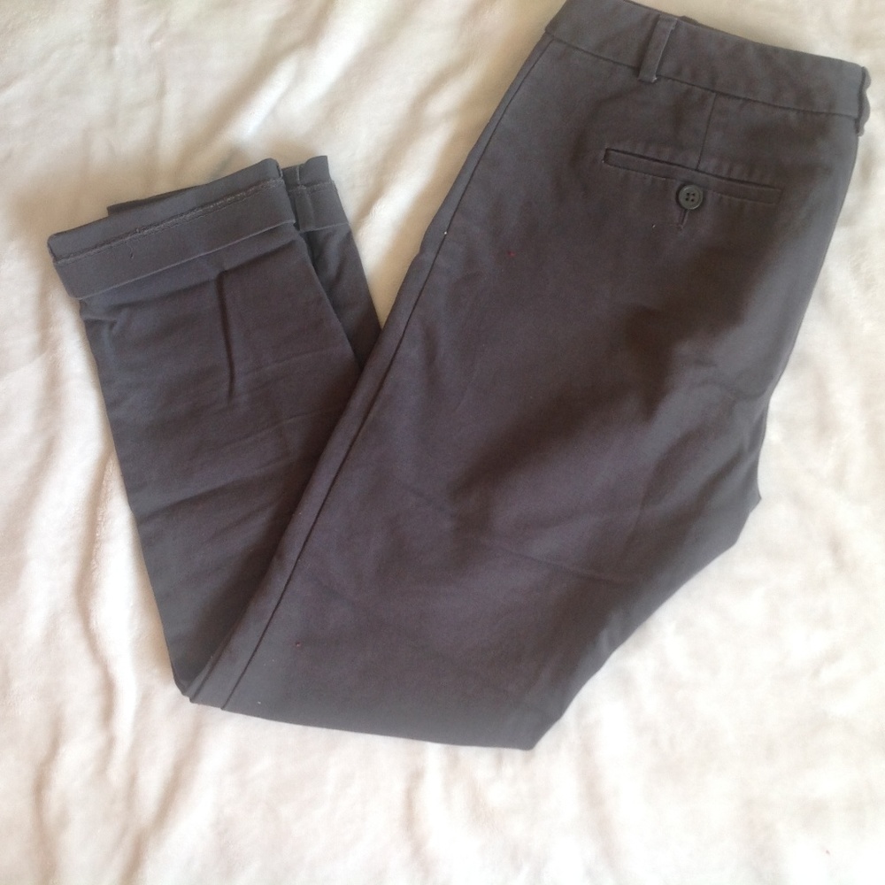 Grey ankle pants